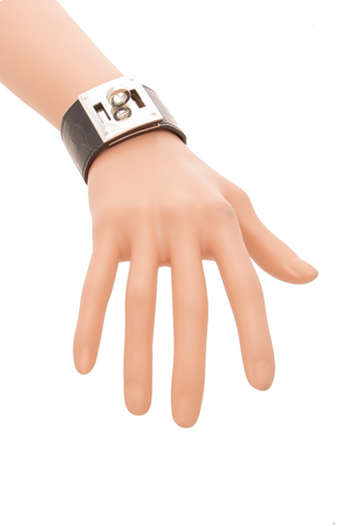 Hermes-Alligator-Kelly-Dog-Bracelet-300592