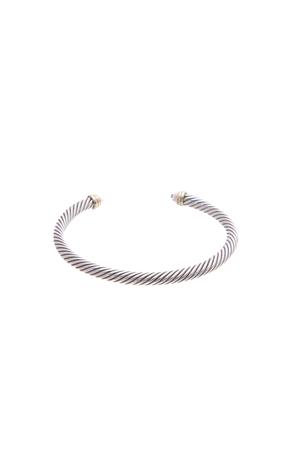 David Yurman Silver/g Amethyst Cable Bracelet