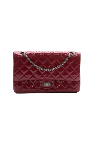 Chanel Red Crinkled Patent Reissue 