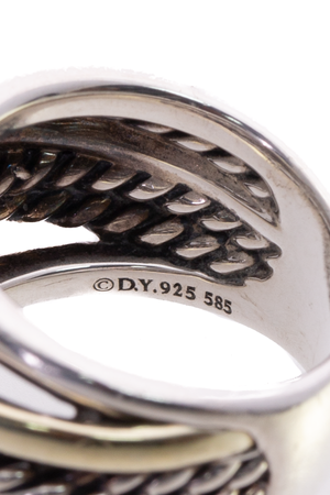 David Yurman Crossover Band Ring - Size 7