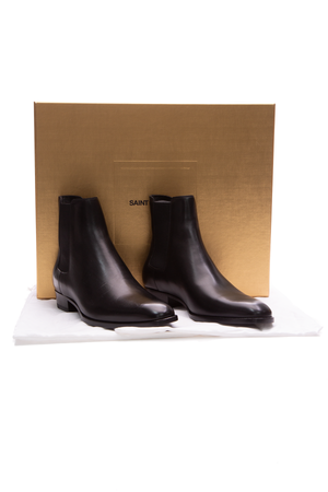 Men's Saint Laurent Black Chelsea Boots - US Size 8