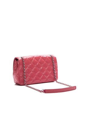 Chanel Pink Patent Coco Shine Flap Bag