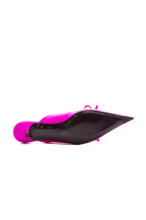 Balenciaga Pink Knife Kitten Heel Mules - Size 35.5