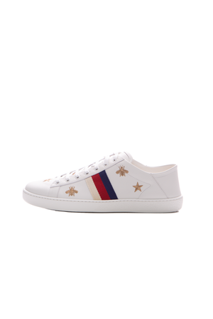 Gucci Embroidered Ace Sneakers - Size 41.5
