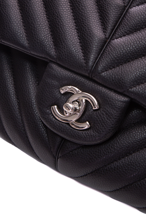 Chanel Chevron Single Flap Bag