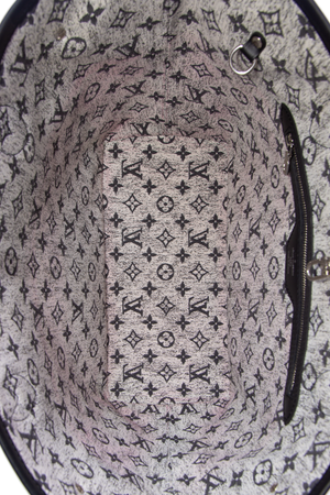 Louis Vuitton Black Denim Neverfull Bag 
