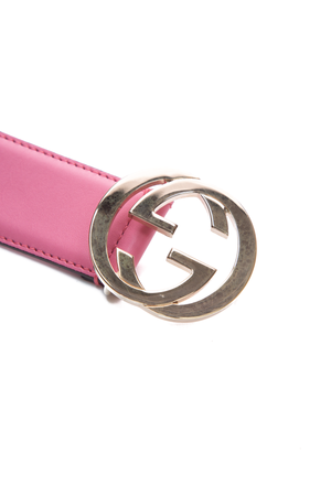 Gucci Pink Interlocking G Belt 
