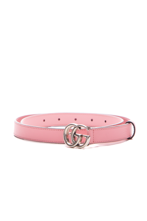 Gucci Pink Marmont Skinny Belt