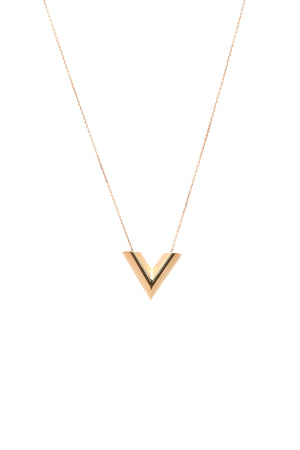 Louis Vuitton Gold Essential V Necklace