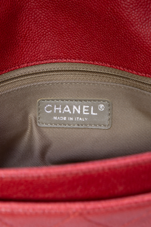 Chanel Red Caviar Simply CC Flap Bag