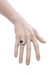 David Yurman Onyx & Diamond Albion Ring - Size 6