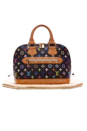 Louis Vuitton Black Multicolore Alma Bag