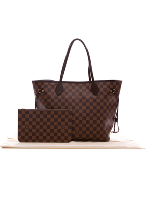 Louis Vuitton Ebene Neverfull Bag W Pouch