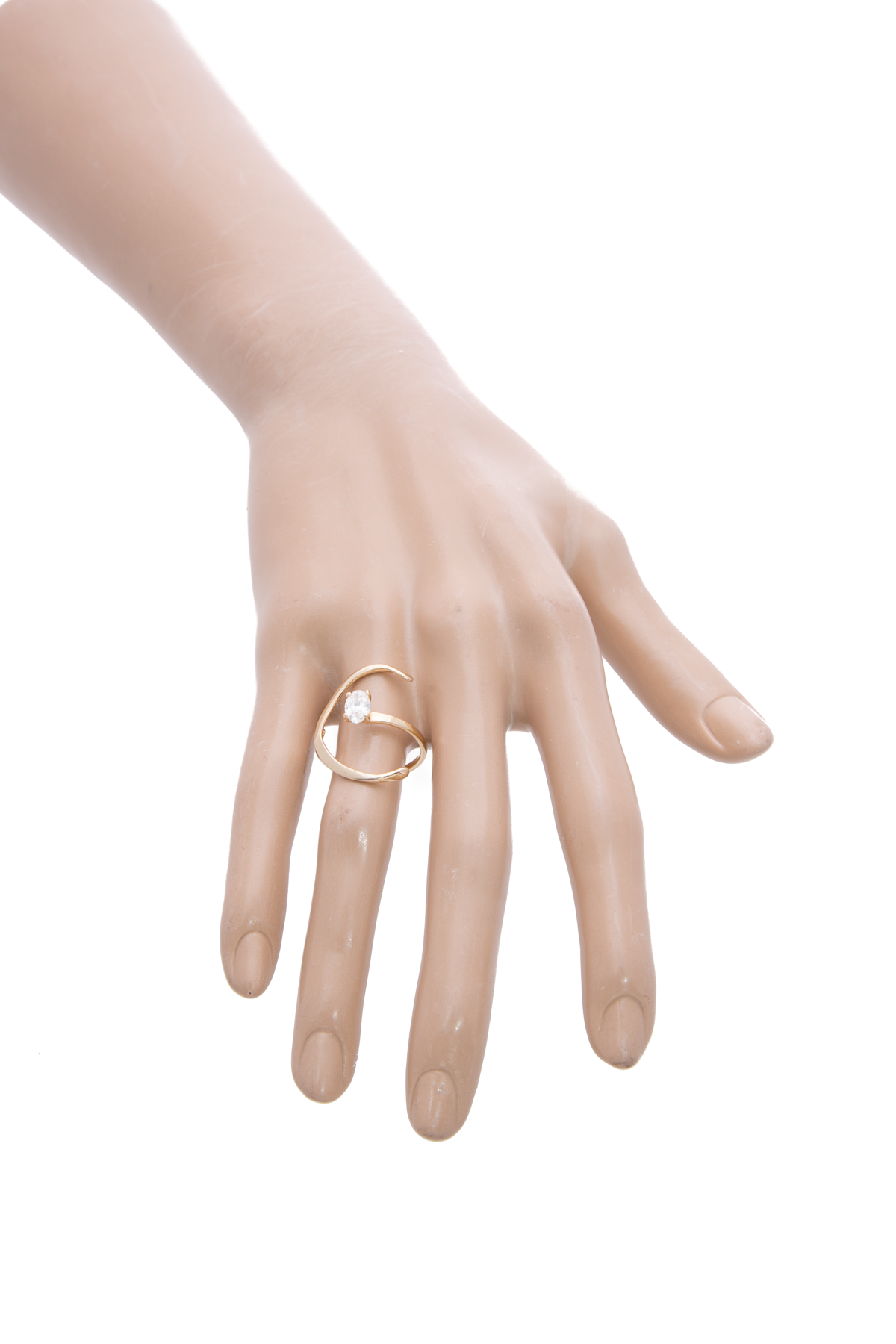 Fine Jewelry Half Moon Diamond Ring - Size 7.5