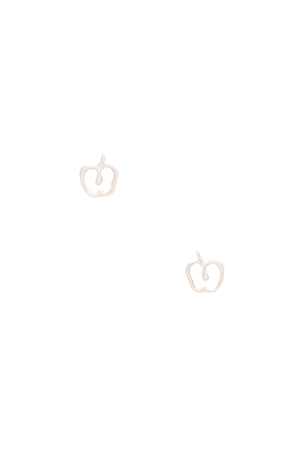 Tiffany Silver Apple Stud Earrings