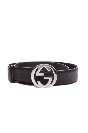 Gucci Black Interlocking G Belt - Size 36