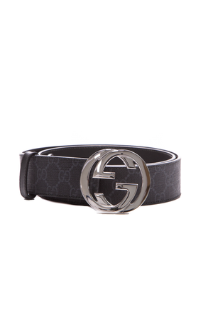Gucci Black Interlocking G Belt Supreme  - Size 38