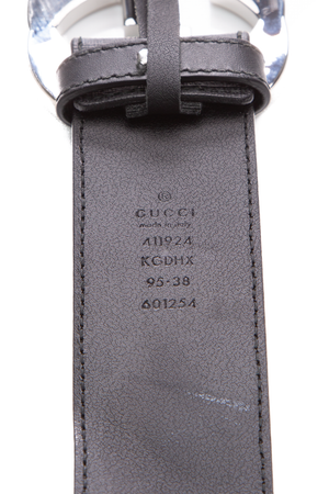 Gucci Black Interlocking G Belt Supreme  - Size 38