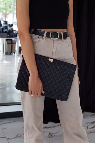 Chanel Lambskin Boy Pouch