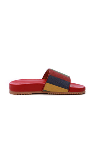 Gucci Men's Baiadera Striped Slides - US Size 9