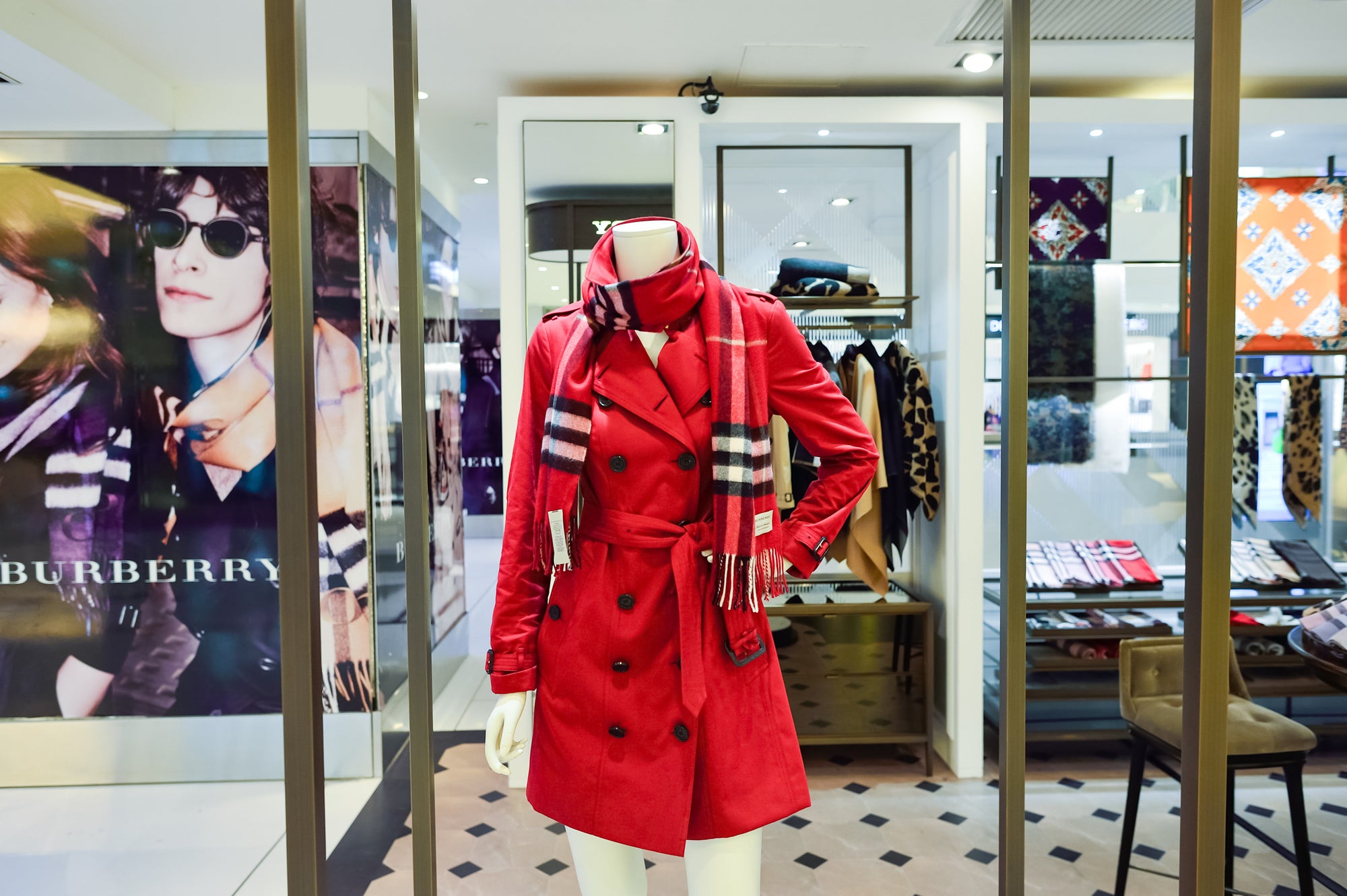 This Gucci G Rhombus print trench coat with cape is everything!