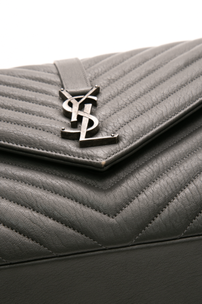 Saint Laurent - Dark Grey Large College Bag