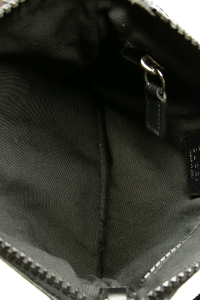 Gucci - Black Nylon GG Canvas Medium Flat Messenger