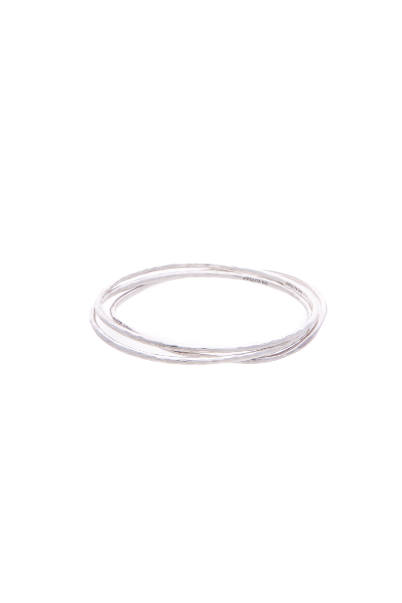 Hammered Bangle Set (3)