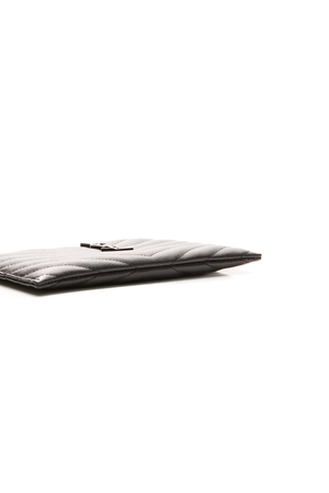 Saint Laurent - Black Grain De Poudre Bill Pouch