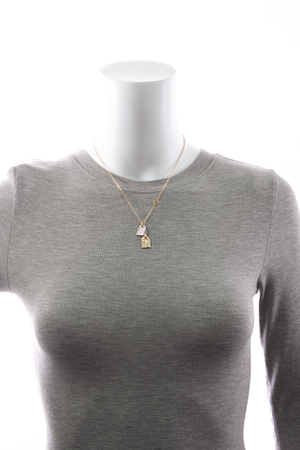 Louis Vuitton - Gold Nano Gram Necklace