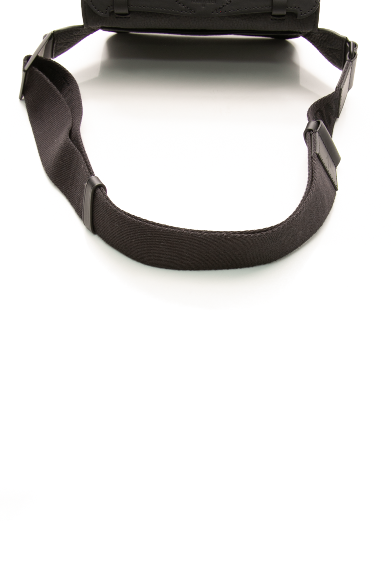 Louis Vuitton - Black Leather S-Lock Sling Bag