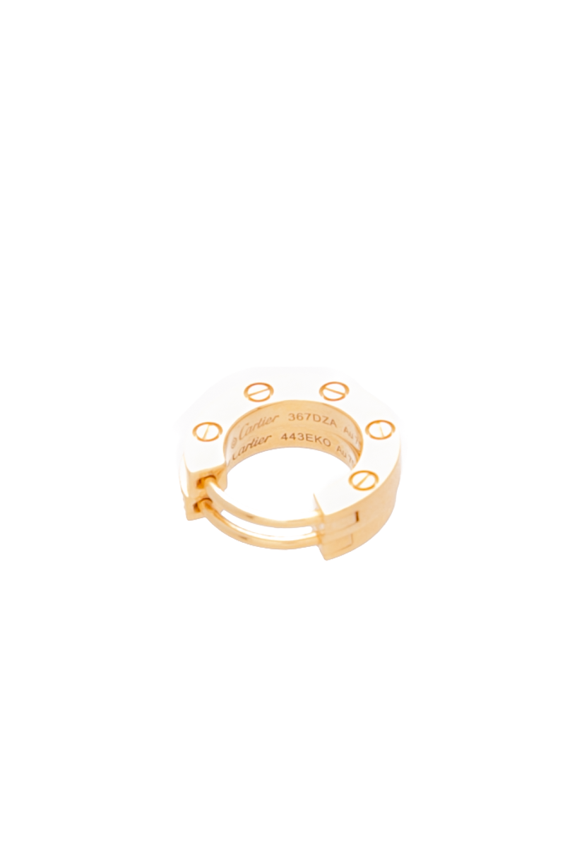 Cartier - Yellow Gold Love Single Hoop Earrings (2)