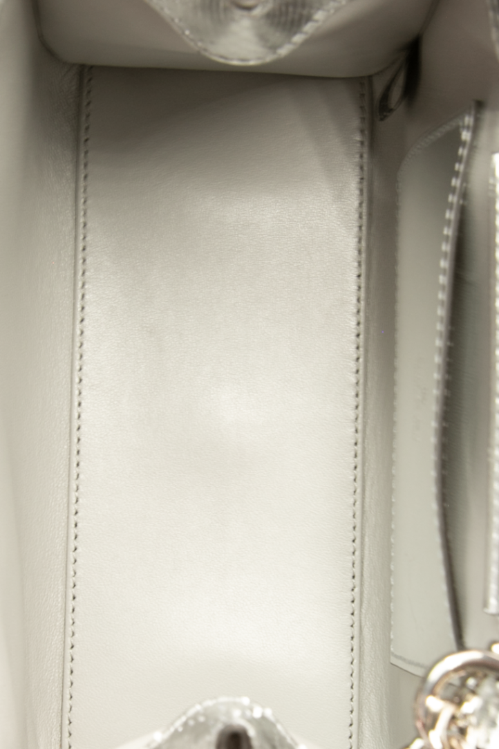Gucci - Silver Python Small Diana Bag