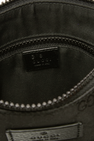 Gucci - Black Nylon GG Canvas Medium Flat Messenger