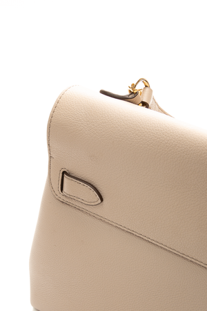 Louis Vuitton - Beige Lock Me Ever MM Top Handle