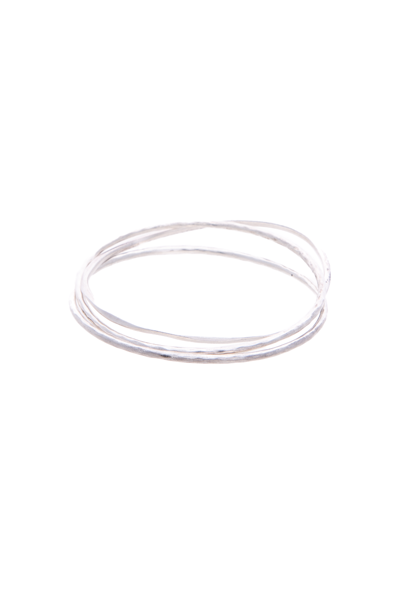 Hammered Bangle Set (3)