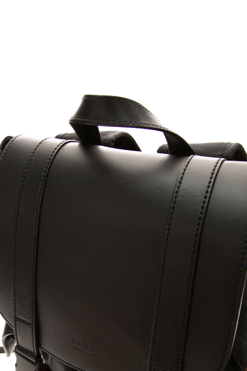 Gucci - Black Supreme GG Canvas Large Backpack