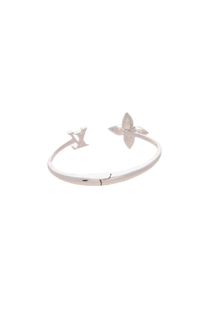 Louis Vuitton - Palladium Metal Louisette Sig. Bracelet