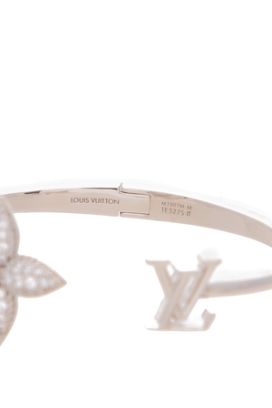 Louis Vuitton - Palladium Metal Louisette Sig. Bracelet