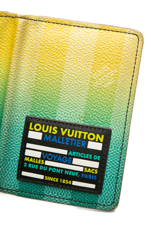 Louis Vuitton - Yellow/Green Damier Stripes Pocket Org.