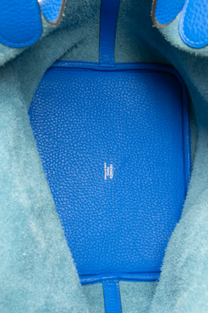 Hermes - Blue Clemence Picotin 22