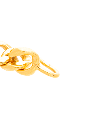 Chanel - Gold Pearl Chain CC Choker Necklace