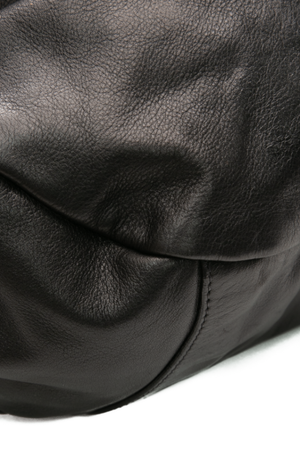 Prada - Black Pleated Buckle Shoulder Bag