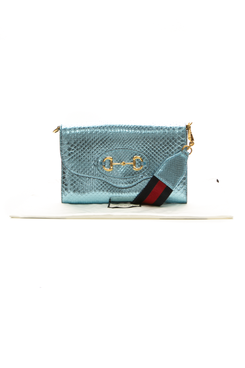 Snakeskin Horsebit 1955 Bag