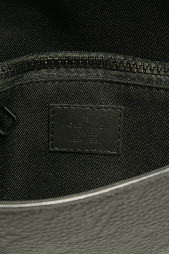 Louis Vuitton - Black Leather S-Lock Sling Bag