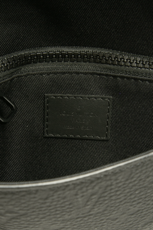 Louis Vuitton - Black Leather S-Lock Sling Bag