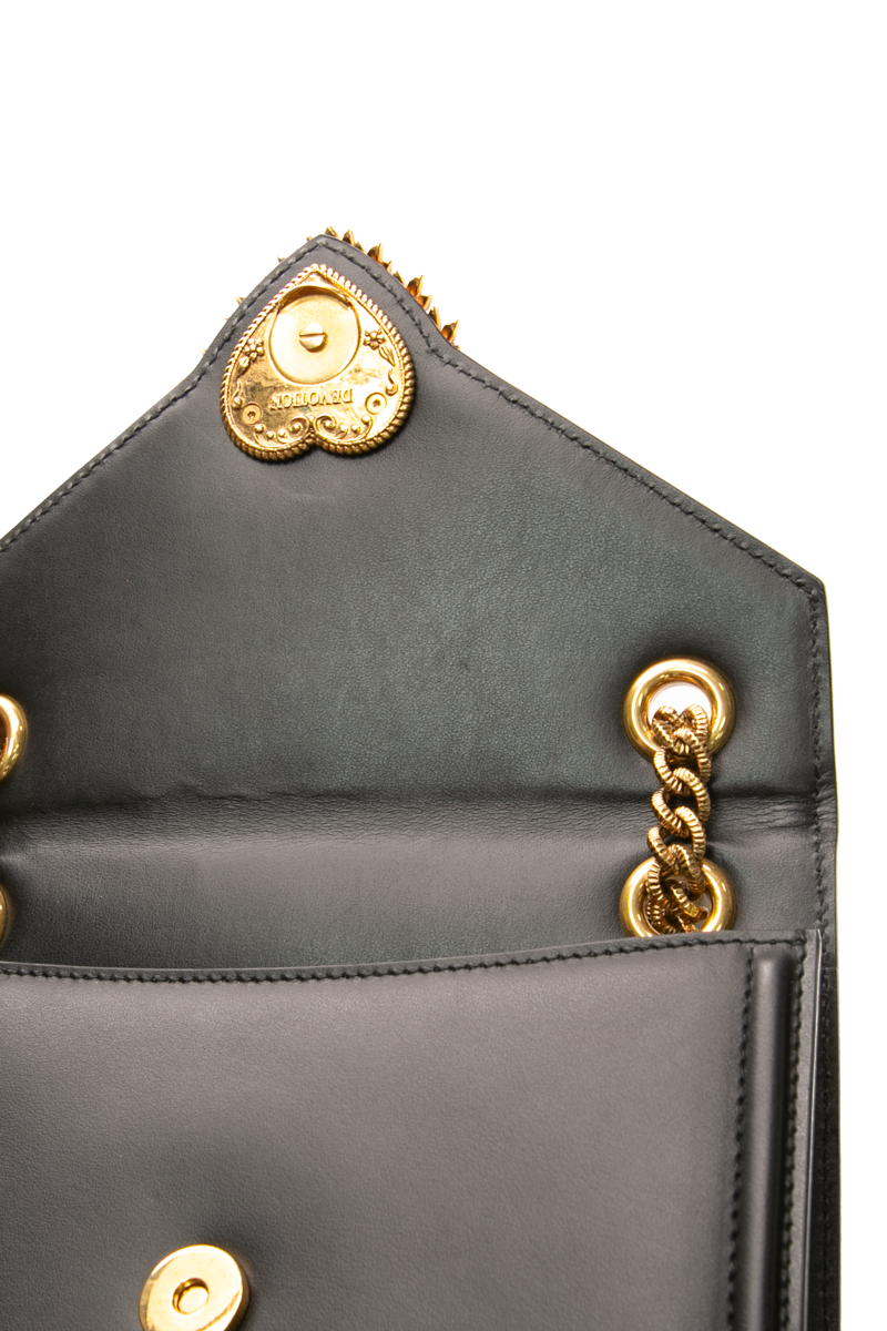 Dolce & Gabbana - Black Heart Envelope Flap Bag