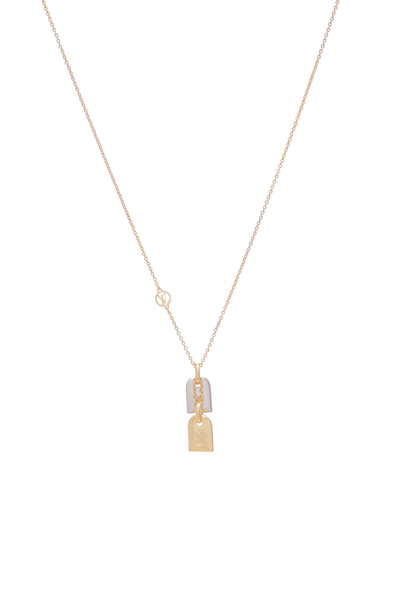 Louis Vuitton - Gold Nano Gram Necklace