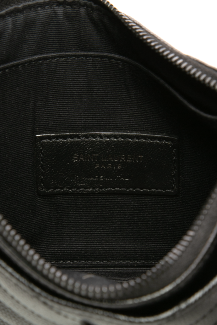 Saint Laurent - Black Grain De Poudre Bill Pouch
