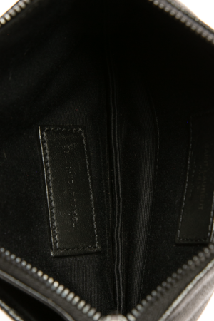 Saint Laurent - Black Grain De Poudre Bill Pouch
